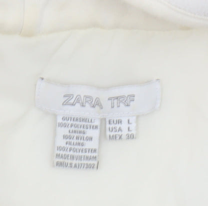 Womens UK Size 14 Zara White Basic Jacket