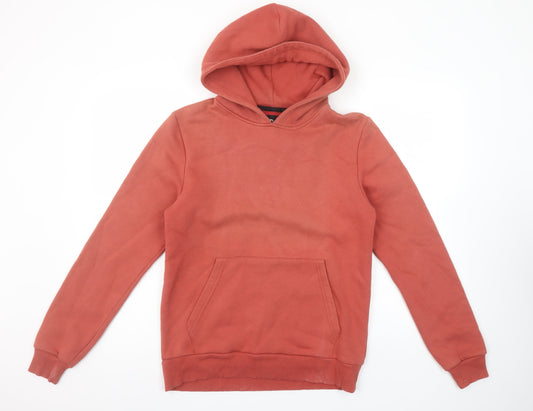 Mens UK Size S Gray New York Red Pullover Hoodie