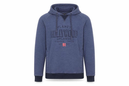 Mens UK Size L Planet Hollywood Blue Pullover Hoodie