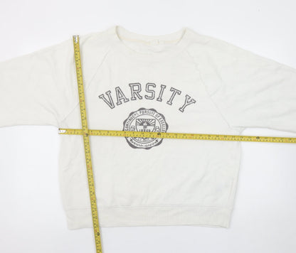 Womens UK Size M Gap Beige Pullover Sweatshirt