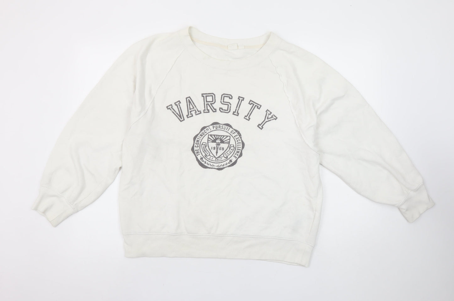 Womens UK Size M Gap Beige Pullover Sweatshirt