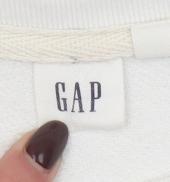 Womens UK Size M Gap Beige Pullover Sweatshirt