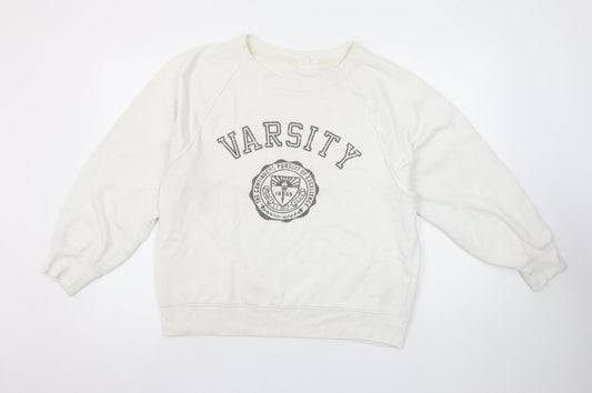 Womens UK Size M Gap Ivory Pullover Sweatshirt