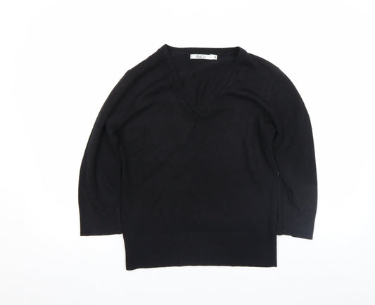 Womens UK Size M M&Co Black Basic Blouse