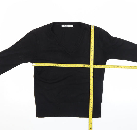 Womens UK Size M M&Co Black Basic Blouse