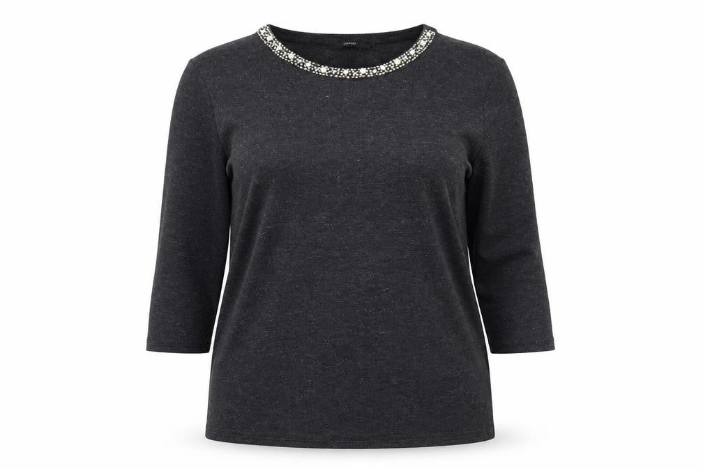 Womens UK Size L George Black Basic T-Shirt