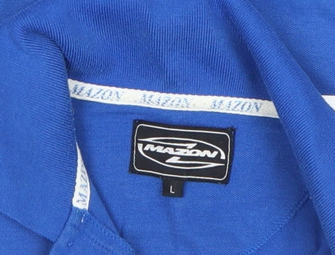 Mens UK Size L Mazon Polyester Blend Polo Shirt