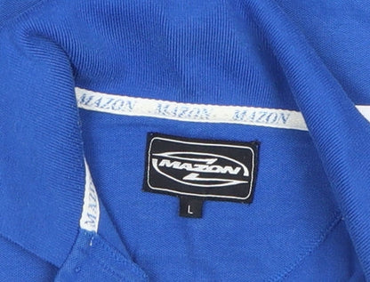 Mens UK Size L Mazon Polyester Blend Polo Shirt