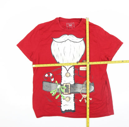 Mens UK Size L F&F Red  T-Shirt