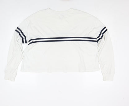 Womens UK Size S Hollister White Basic T-Shirt