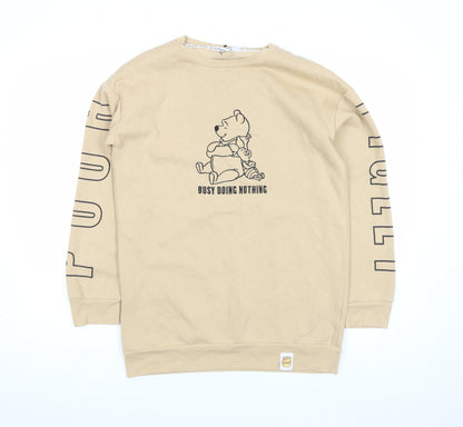 Womens UK Size S Disney Beige Pullover Sweatshirt