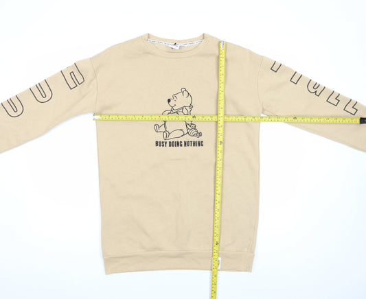 Womens UK Size S Disney Beige Pullover Sweatshirt