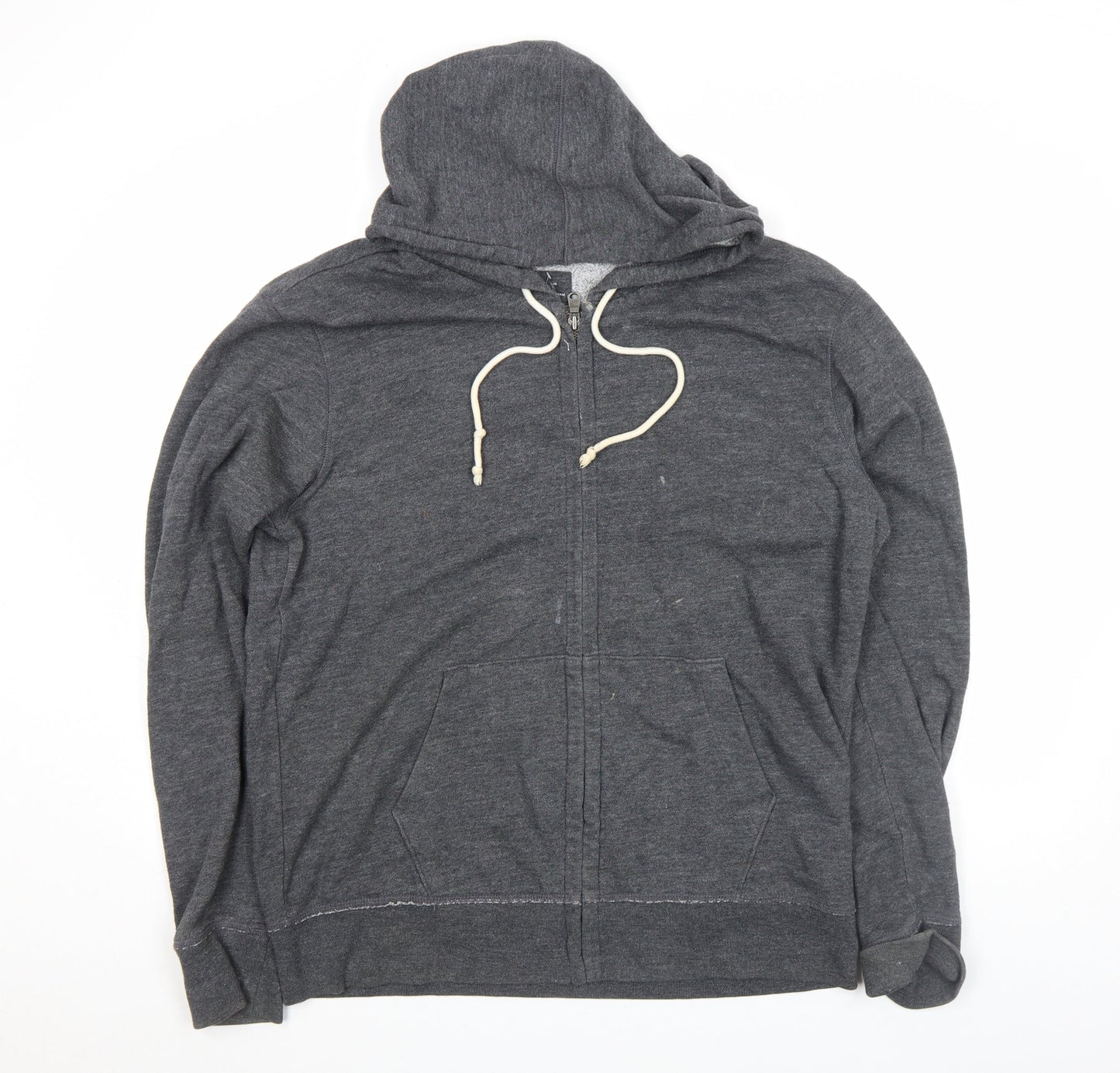 Mens UK Size L Gap Grey Full Zip Hoodie