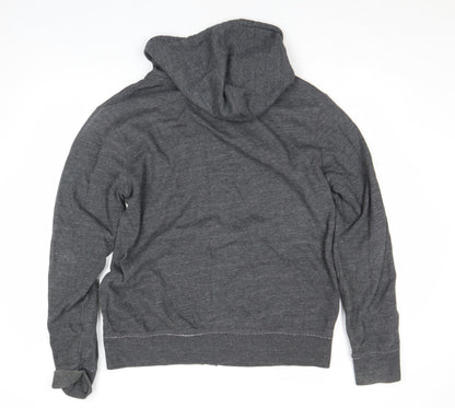 Mens UK Size L Gap Grey Full Zip Hoodie