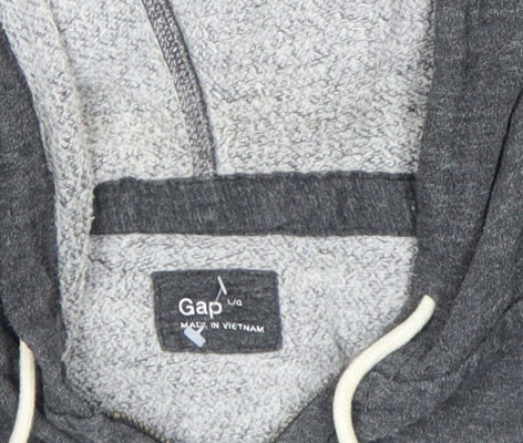 Mens UK Size L Gap Grey Full Zip Hoodie