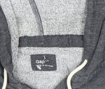 Mens UK Size L Gap Grey Full Zip Hoodie
