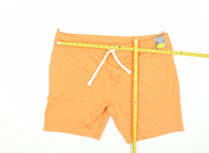 Marks and Spencer Men's Orange 3XL Jersey Sweat Shorts with Drawstring