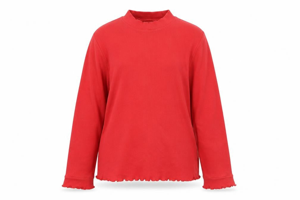 Womens UK Size L Marks and Spencer Red Basic T-Shirt