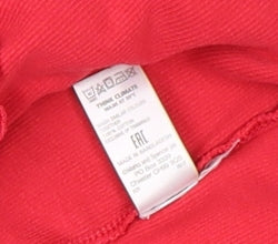 Womens UK Size L Marks and Spencer Red Basic T-Shirt