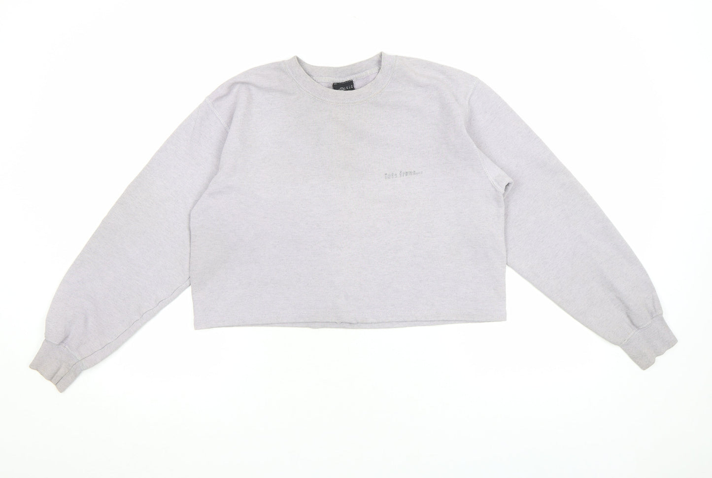 Womens UK Size M Tots Teams Grey Pullover Sweatshirt
