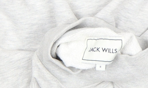 Womens UK Size 8 Jack Wills Grey Pullover Sweatshirt