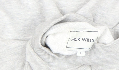Womens UK Size 8 Jack Wills Grey Pullover Sweatshirt