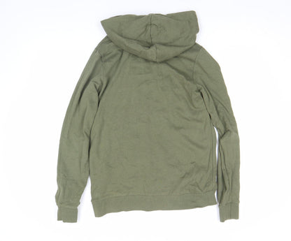 Boys UK Size 164 JACK & JONES Green Pullover Hoodie