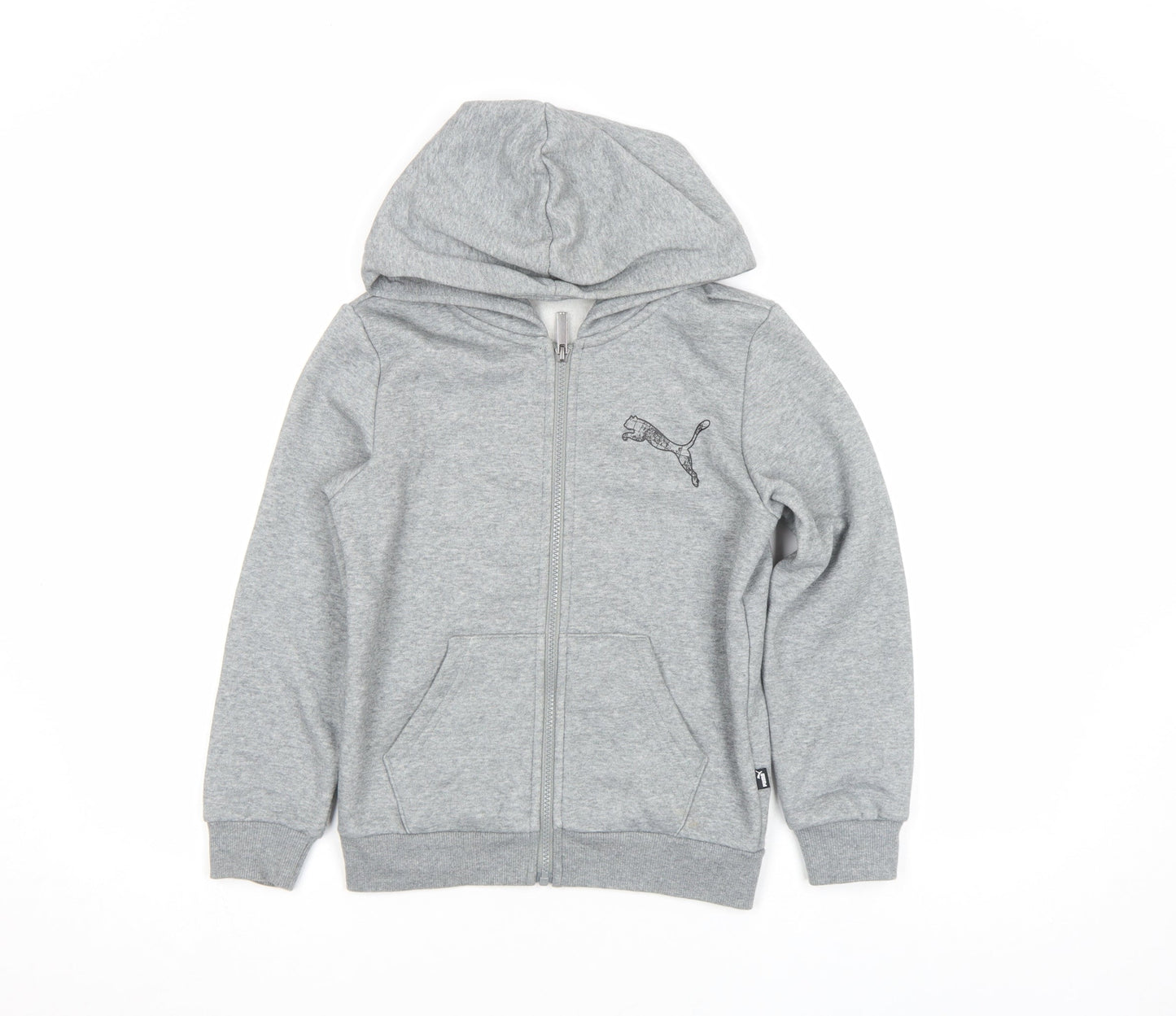 Boys UK Size 146 PUMA Grey Full Zip Hoodie