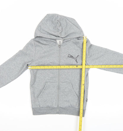 Boys UK Size 146 PUMA Grey Full Zip Hoodie