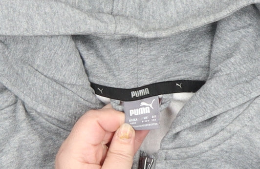 Boys UK Size 146 PUMA Grey Full Zip Hoodie