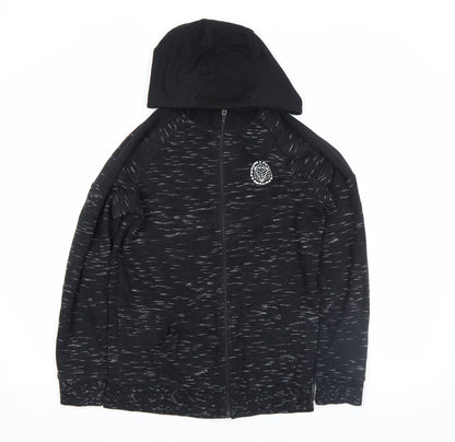 Boys UK Size 12-13 Years F&F Black Full Zip Hoodie