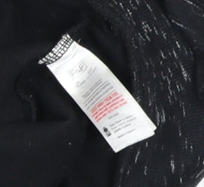 Boys UK Size 12-13 Years F&F Black Full Zip Hoodie