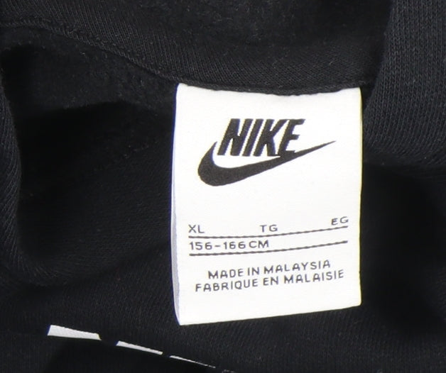 Girls UK Size XL Nike Black Pullover Hoodie