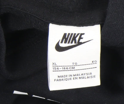 Girls UK Size XL Nike Black Pullover Hoodie