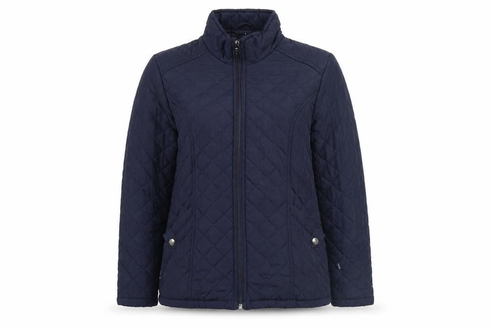 Womens UK Size 12 DASH Blue Quilted Coat
