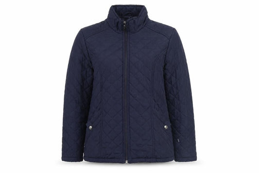 Womens UK Size 12 DASH Blue Quilted Coat
