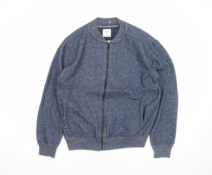 Mens UK Size M Burton Menswear London Blue Bomber Jacket