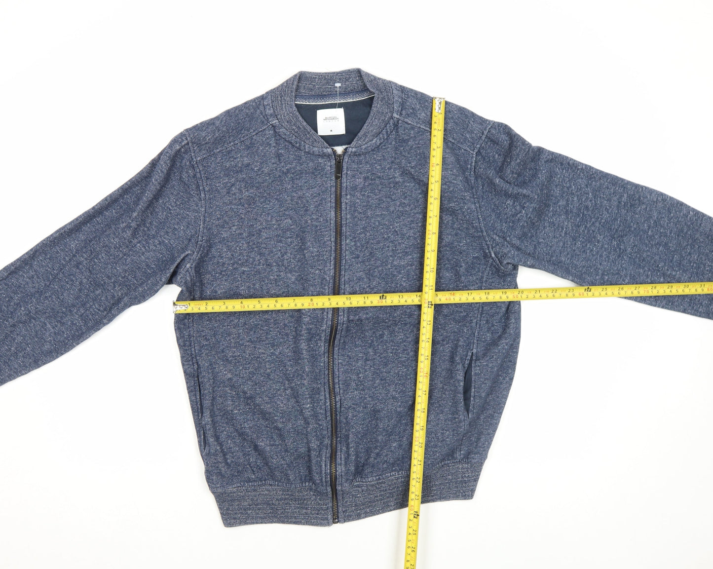 Mens UK Size M Burton Menswear London Blue Bomber Jacket