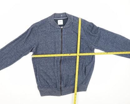 Mens UK Size M Burton Menswear London Blue Bomber Jacket
