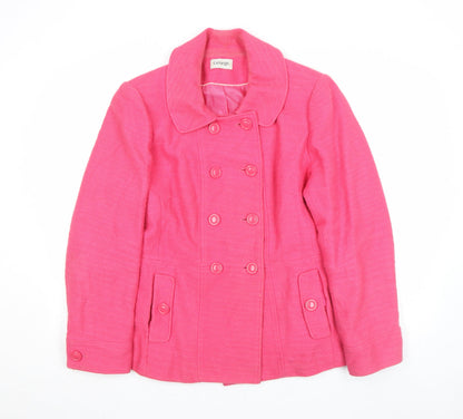 Womens UK Size 12 George Pink Pea Coat