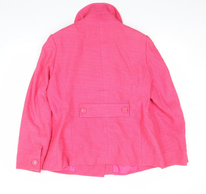 Womens UK Size 12 George Pink Pea Coat