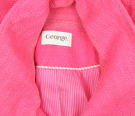 Womens UK Size 12 George Pink Pea Coat