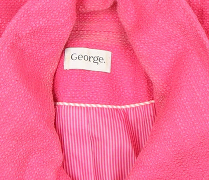 Womens UK Size 12 George Pink Pea Coat