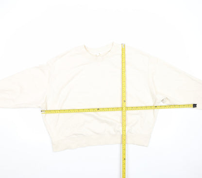 Womens UK Size M Acne Studios Beige Pullover Sweatshirt