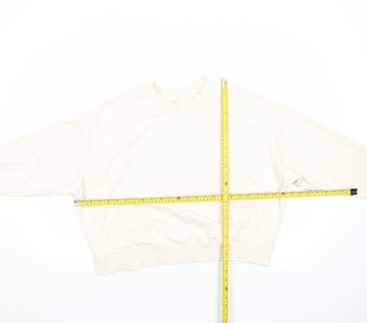 Womens UK Size M Acne Studios Beige Pullover Sweatshirt
