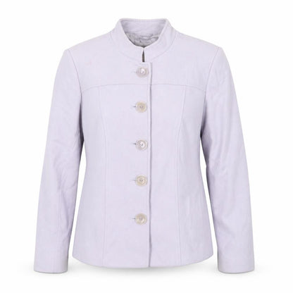 Viyella Women Purple Wool Cashmere Blend Button Jacket Size 10