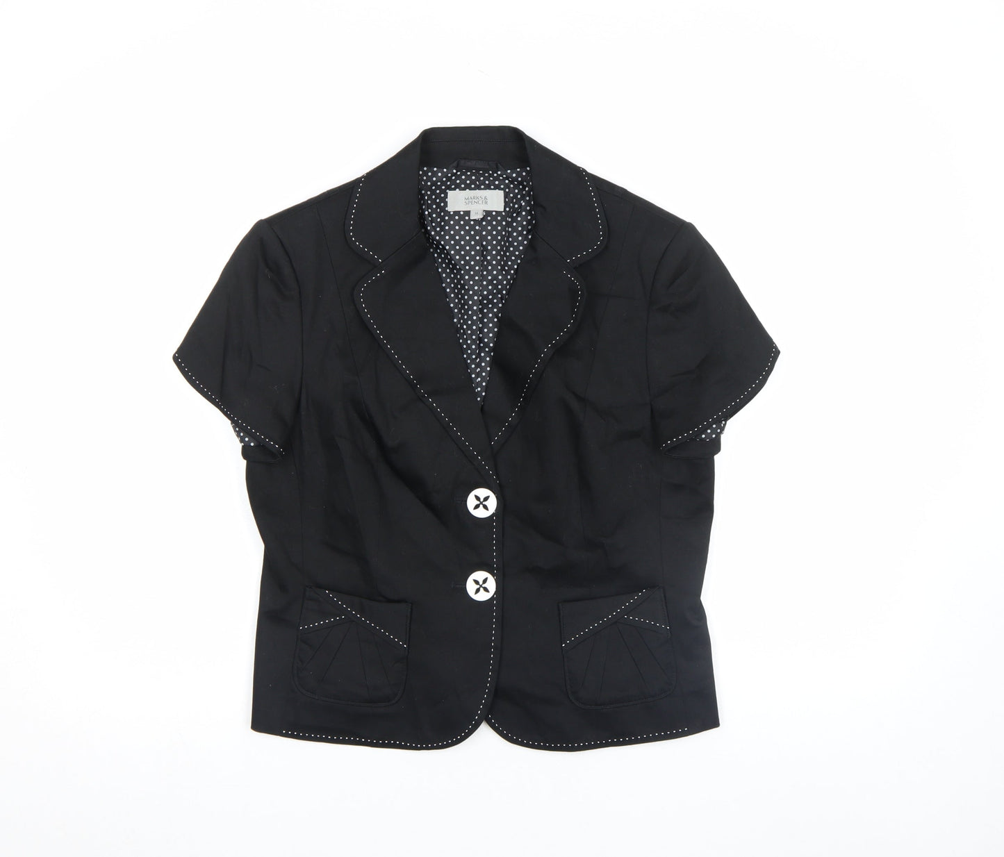Womens UK Size 14 Marks and Spencer Regular Black Suit Set