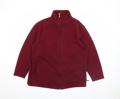 Womens UK Size M Bonmarché Red Basic Jacket