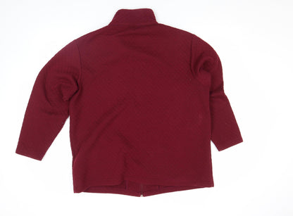Womens UK Size M Bonmarché Red Basic Jacket