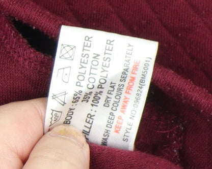 Womens UK Size M Bonmarché Red Basic Jacket